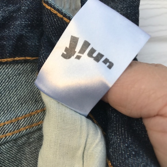 Unif High Waist Straight Denim Jeans Y2k 90's Style Baggy - Picture 4 of 8